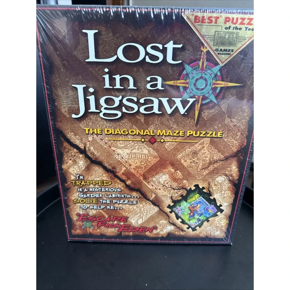 New Lost In A Jigsaw - The Diagonal Maze Puzzle - Buffalo Games Inc -‎ Sealed!!